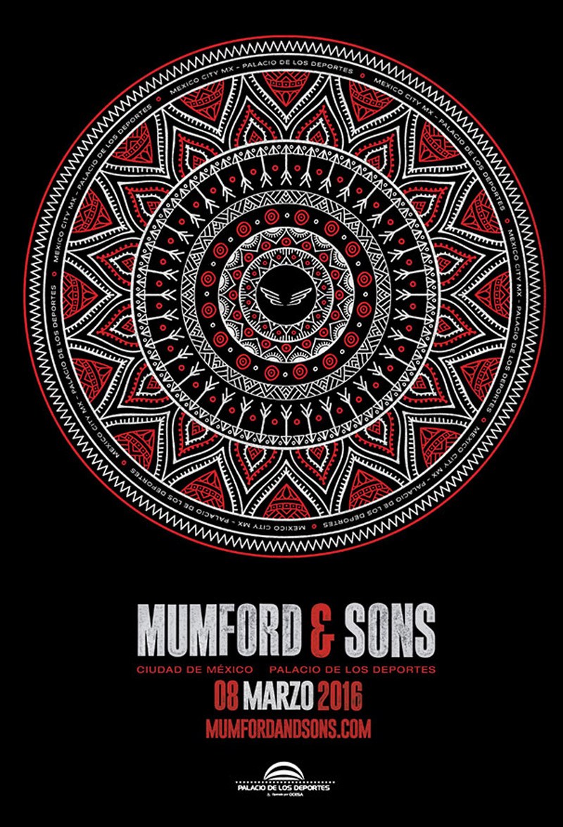 Mumford and Sons - Poster Mexico City Show