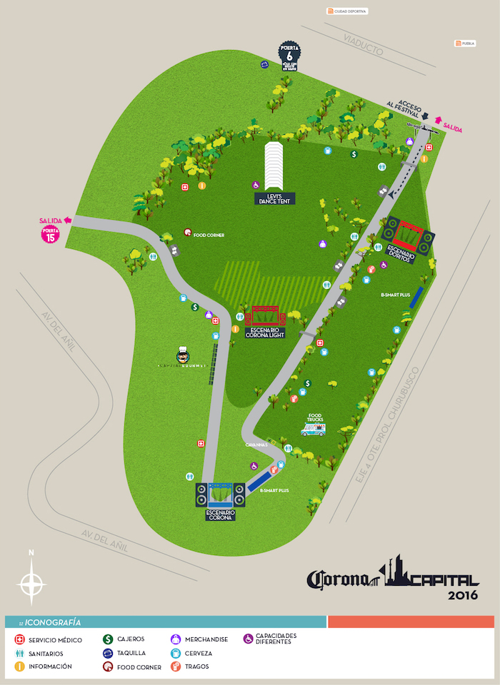 Corona Capital 16 mapa inicial