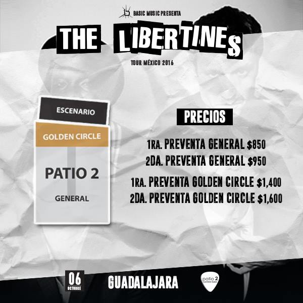 The Libertines  precios