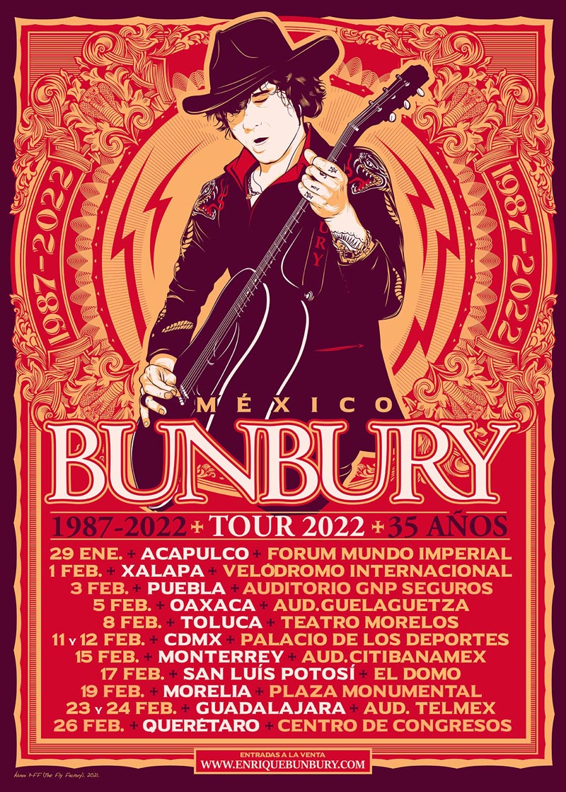 Enrique Bunbury Tour M xico 2022 Rutas Alternas